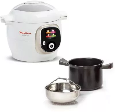 Cookeo MOULINEX CE85BA10 blanc 6 L, 6 modes de cuisson
