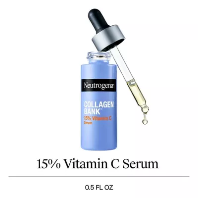 Neutrogena Collagen Bank Vitamin C Serum, Fragrance Free, 0.5 oz
