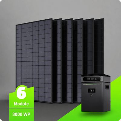 XXL Balkonkraftwerk Maxxicharge V2 3000Wp   5 kWh   ohne Montagesystem