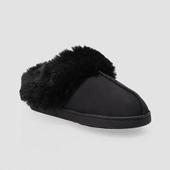 LC Lauren Conrad Allis Faux Fur Cuff Clog Women's Slippers
