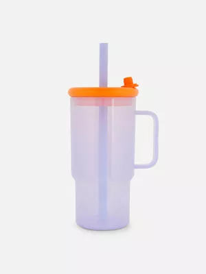 Taza de viaje con pajita