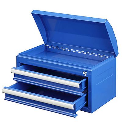 JobSmart 2-Drawer Mini Tool Box, Blue