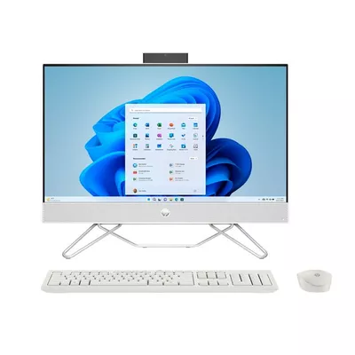 HP 23.8 inch Touch All-in-One Windows Desktop Intel Core i3-1215U 8GB RAM 256GB SSD Starry White