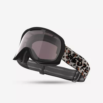 WEDZE Skibrille Snowboardbrille Erwachsene/Kinder Allwetter photochrom - G 500 Leopard