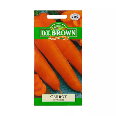 Dt Brown Topweight Carrot Seeds 2000pc
