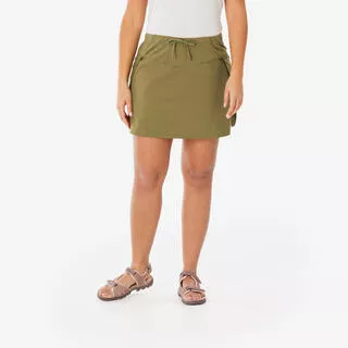 QUECHUA Gonna short montagna donna NH500 verde