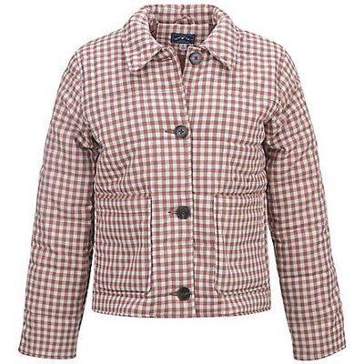 New! Blue Mountain Women's Plaid Quilted Coat