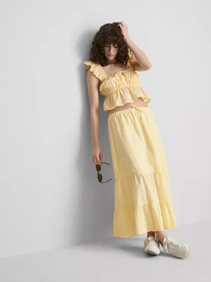 The Primark Scene | Falda larga de algodón a capas