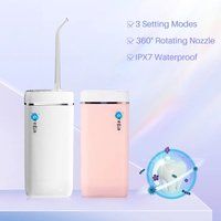 Electric Mini Oral Irrigator Water Flosser IPX7 Rechargeable Portable Cordless with 3 Modes for Adults Daily Teeth Care Beauty