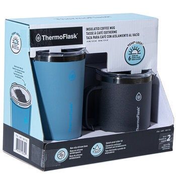 Thermoflask Coffee Mugs 2 Piece Set