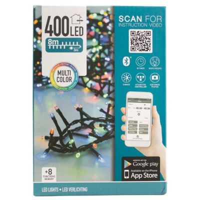 Lyskæde, 8 m, 400 LED