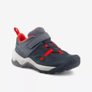 Scarpe trekking bambino CROSSROCK strap grigio rosse | dal 24 al 34