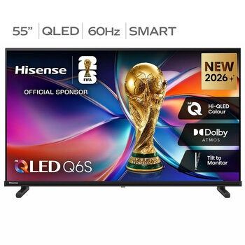 Hisense 55 Inch Q6SAU QLED 4K Smart TV 55Q6SAU