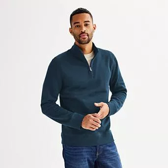 Men's Sonoma Goods For Life® Sweater Fleece Quarter Zip Pullover