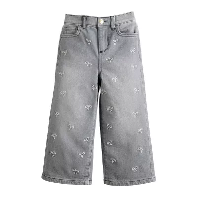 Girls 4-12 Jumping Beans® High Rise Wide Leg Jeans