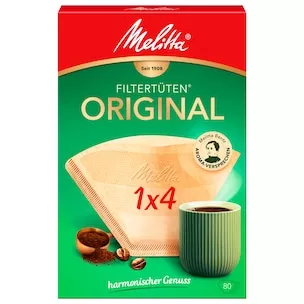 Melitta Filtertüten 1x4 naturbraun Aroma 80...