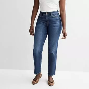 Juniors' SO® Curvy High Rise '90s Straight Jeans