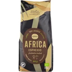 Herkku Luomu Africa Espresso 350 g jauhettu tumma paahto
