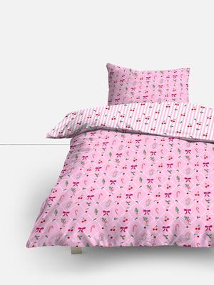 Set de funda nórdica individual navideña