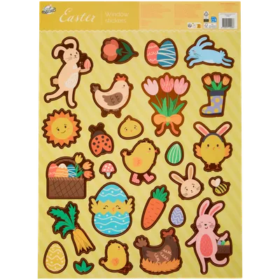 Velikonoční samolepky na okno