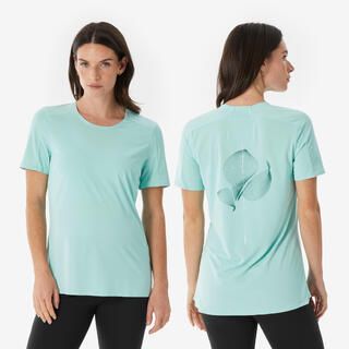 QUECHUA T-shirt trekking donna MH500 blu ghiaccio
