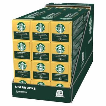 Starbucks by Nespresso Creamy Vanilla Coffee Capsules 120 Pack