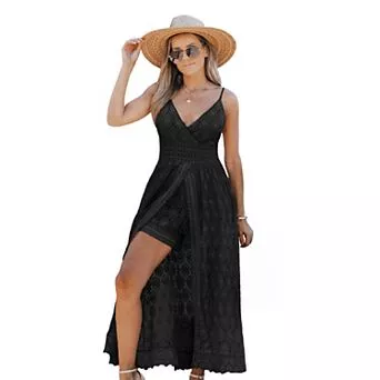 Women's Cupshe Slip Smocking Jumpsuit Dress