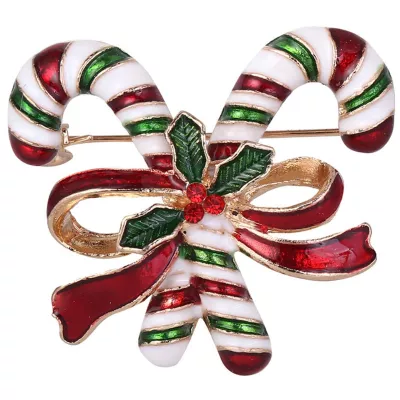 Broche, candy cane