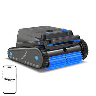 EVERCROSSBOT U8 Robot Piscina Pulisce fondo, pareti e linea d'acqua, APP,Nero