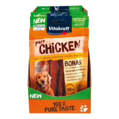 Vitakraft Chicken Bonas Kaustangen Huhn 80 g, 13er Pack
