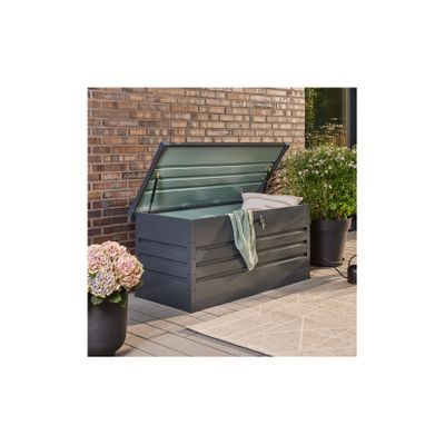 HOME DELUXE Metallaufbewahrungsbox MEGABOX XL - 126 x 56 cm 400l Anthrazit
