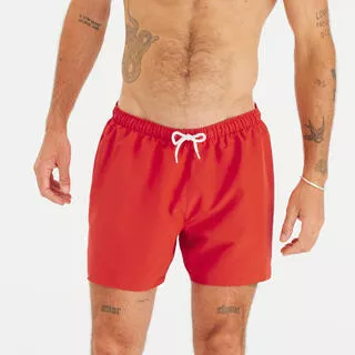 Costume mare surf uomo 100 HENDAIA rosso