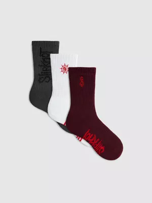 Pack de 3 pares de calcetines Slipknot