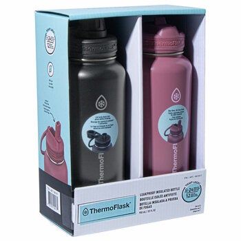 ThermoFlask Stainless Steel Bottles 950ml x 2 Pack