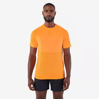 KIPRUN Maglia running uomo RUN 500 COMFORT arancione chiaro