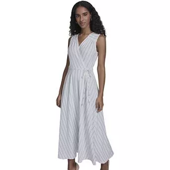 Women's Harper Rose Sleeveless Wrap Dress & Tie Waist