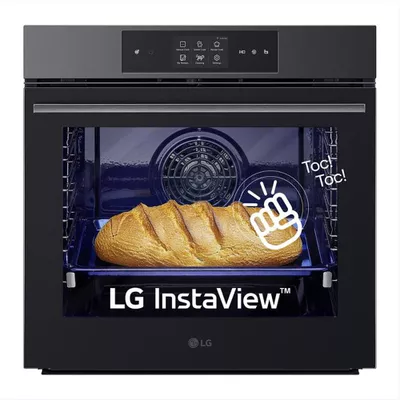 LG - Forno incasso elettrico INSTAVIEW WSED7665B A++-Black Steel