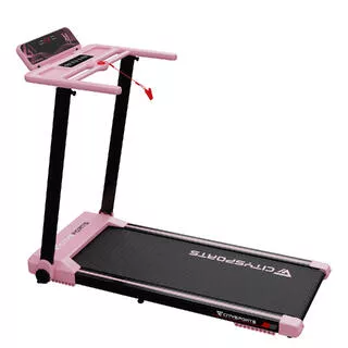 CITYSPORTS Tapis roulant pieghevole,WP9,1400W,APP,Bluetooth,1-12 km/h,Rosa