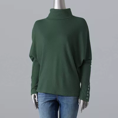 Women's Simply Vera Vera Wang Cozy Cowlneck Knit Top