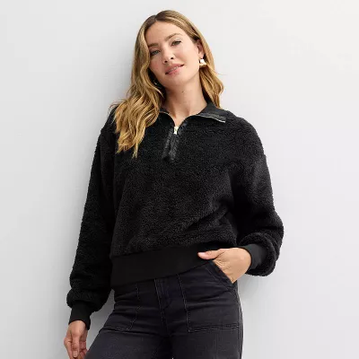 Women's Sonoma Goods For Life® Cozy Quarter Zip Pullover