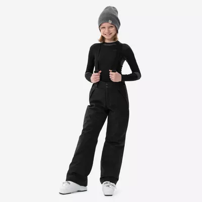 WEDZE Skihose Kinder 6 – 14 Jahre warm wasserdicht - PNF 500 schwarz