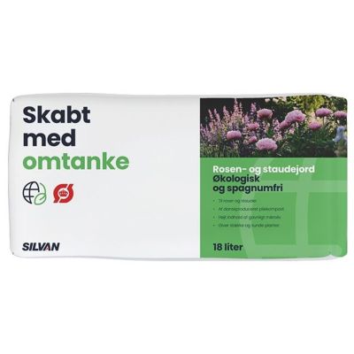 Skabt med omtanke, Rosen- og staudejord, 18 L