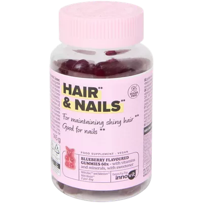 Hair & Nail Gummies Innovit Blueberry
