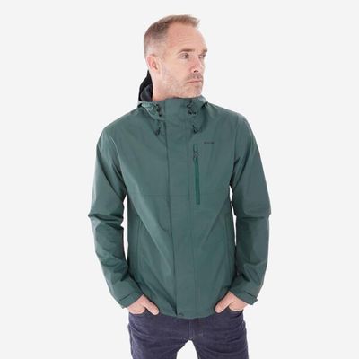 QUECHUA Regenjacke Herren wasserdicht Wandern - NH500 grün