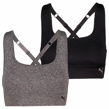 PUMA Women's Seamless Bra 2 Pack