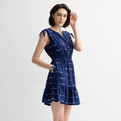 Women's Sonoma Goods For Life® Tie Shoulder Henley Dress