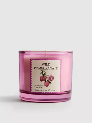 Vela aromática frutal en tarro de vidrio