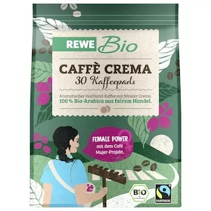 REWE Bio Caffè Crema 219g, 30 Pads