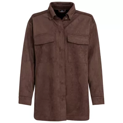 Damen Velours-Overshirt