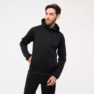 PUMA Felpa Puma uomo palestra ACTIVE con cappuccio con zip pesante nera